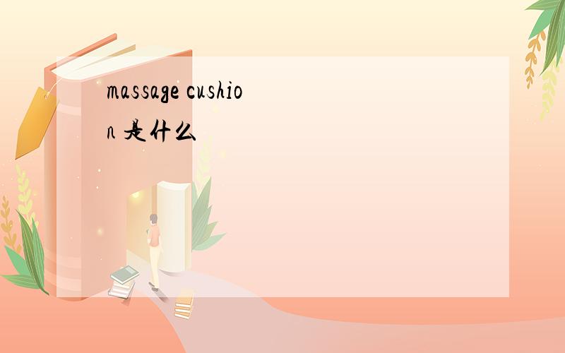 massage cushion 是什么