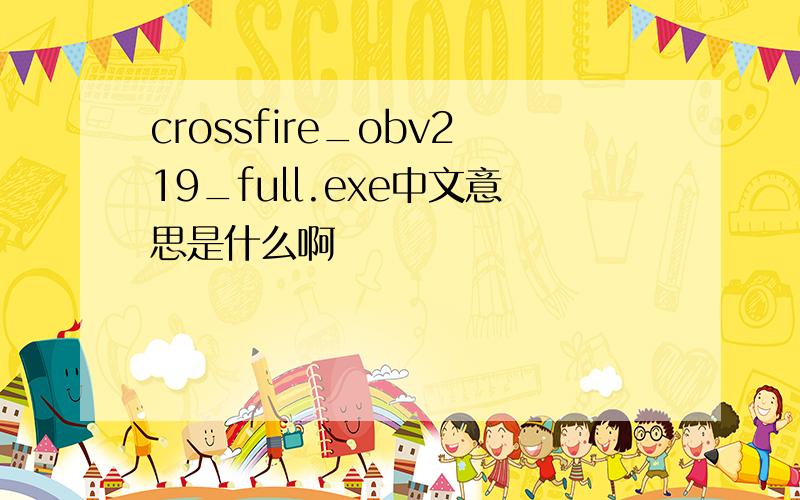 crossfire_obv219_full.exe中文意思是什么啊