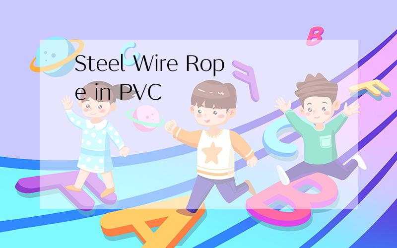 Steel Wire Rope in PVC