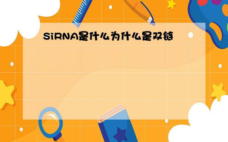 SiRNA是什么为什么是双链